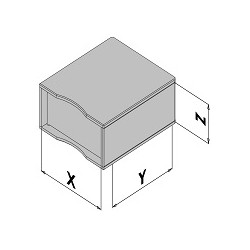 Caja de plástico EC30-430-6