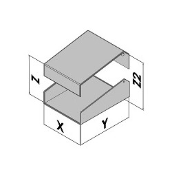 Caja pupitre 1 ángulo EC41-260-0