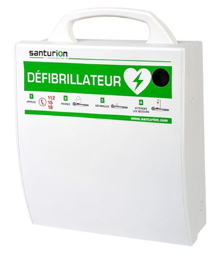 Caja de almacenamiento para un desfibrilador Caja de almacenamiento para un desfibrilador